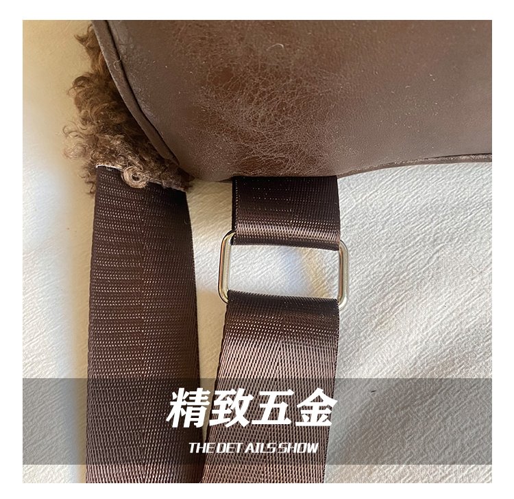 Lightweight Animal Pattern PU Leather Flap Backpack for Women detail 9