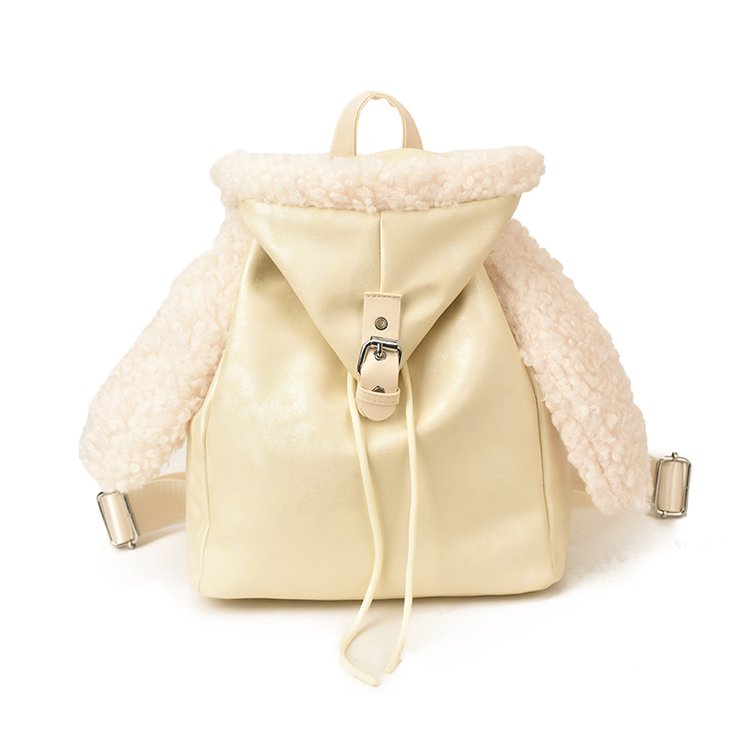 Lightweight Animal Pattern PU Leather Flap Backpack for Women view 3