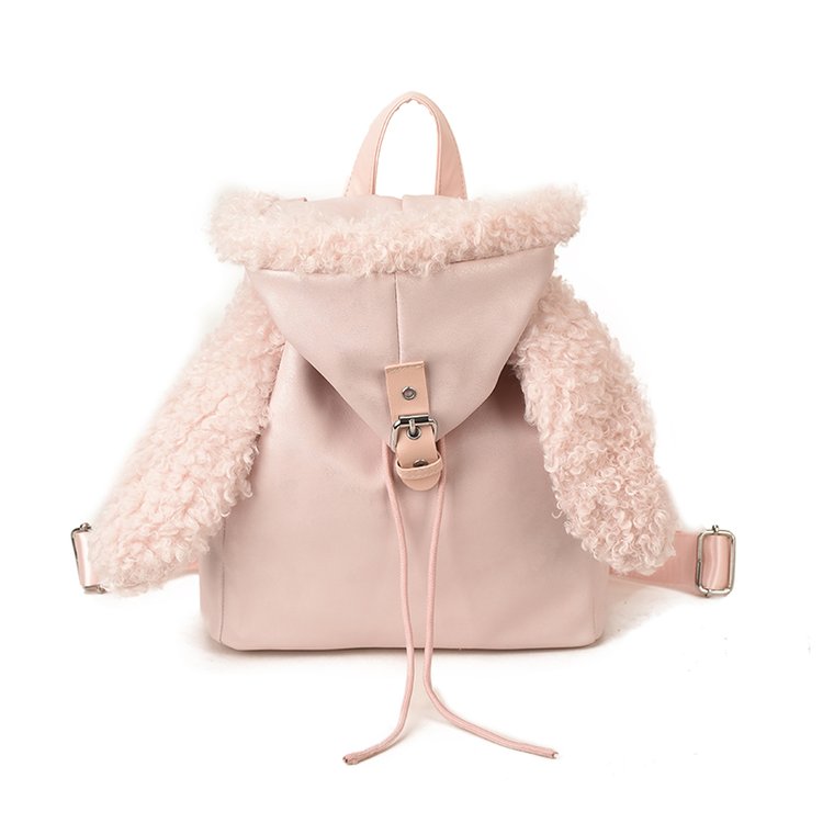Lightweight Animal Pattern PU Leather Flap Backpack for Women view 4