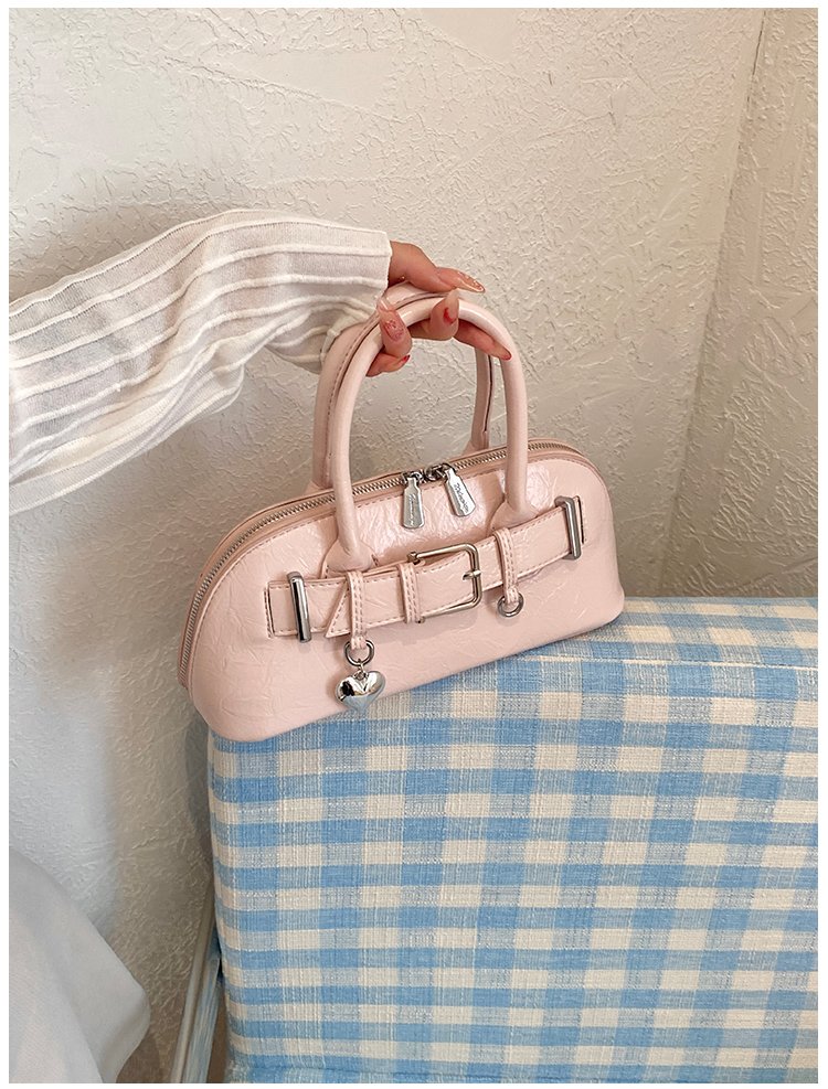 Women's PU Leather Belted Barrel Bag detail 22