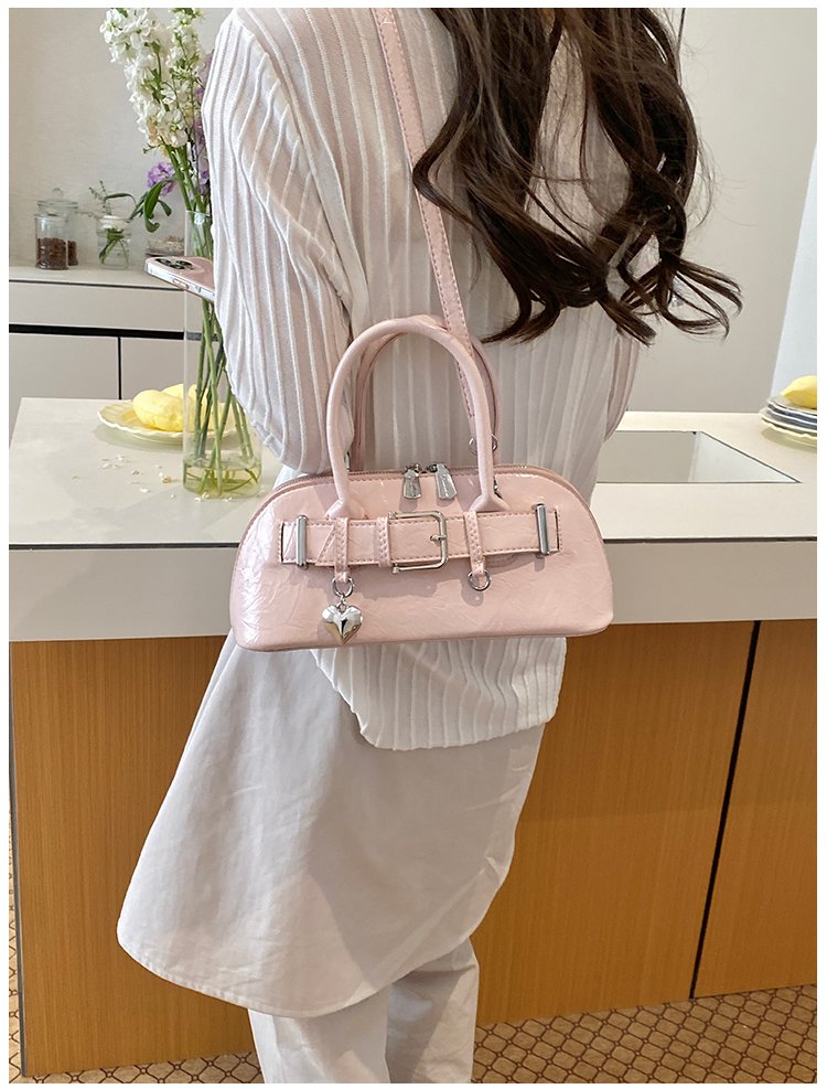 Women's PU Leather Belted Barrel Bag detail 27