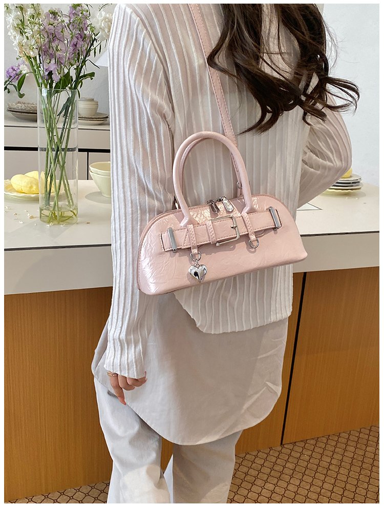 Women's PU Leather Belted Barrel Bag detail 28