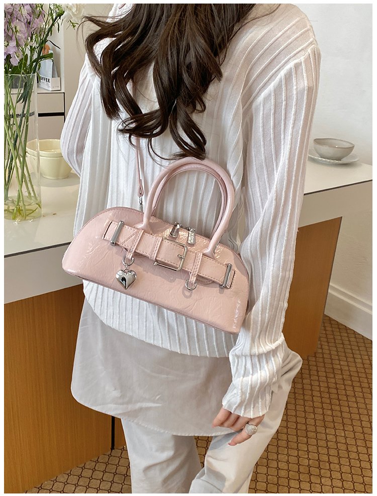 Women's PU Leather Belted Barrel Bag detail 32