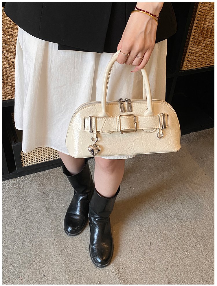 Women's PU Leather Belted Barrel Bag detail 34