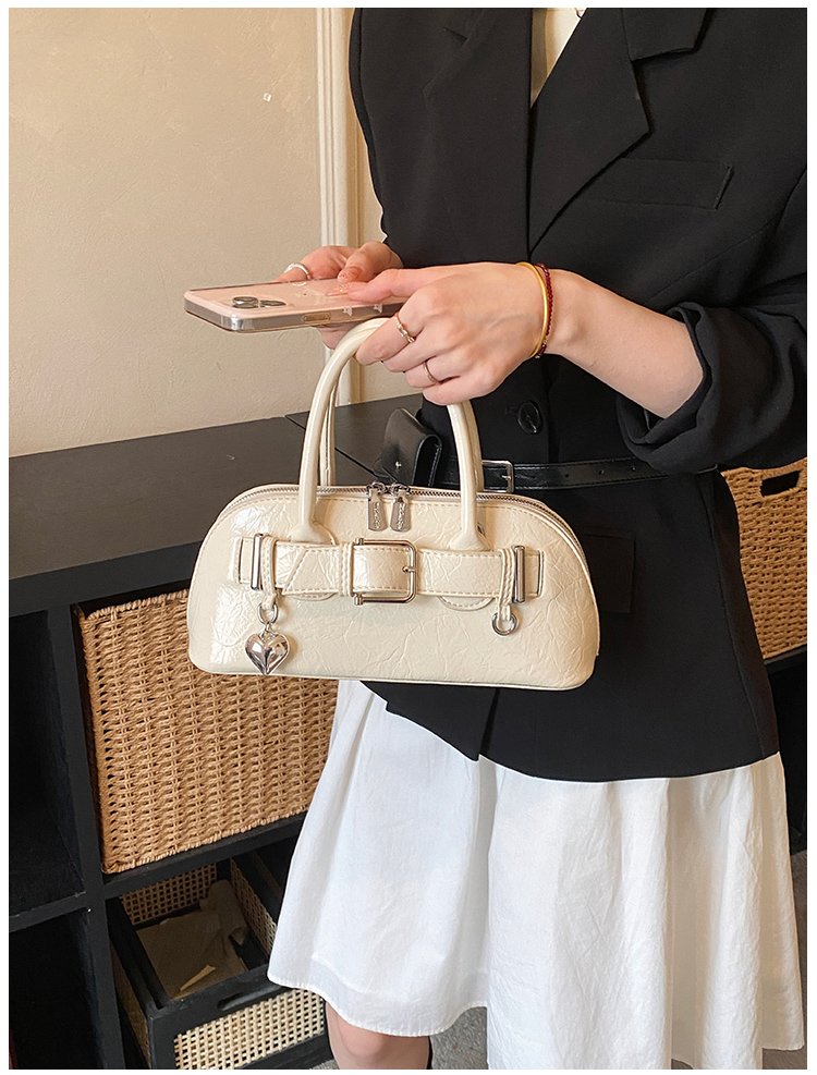 Women's PU Leather Belted Barrel Bag detail 35