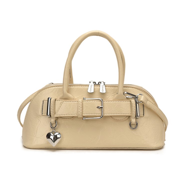 Women's PU Leather Belted Barrel Bag view 3
