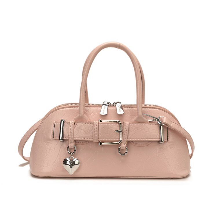 Women's PU Leather Belted Barrel Bag view 1