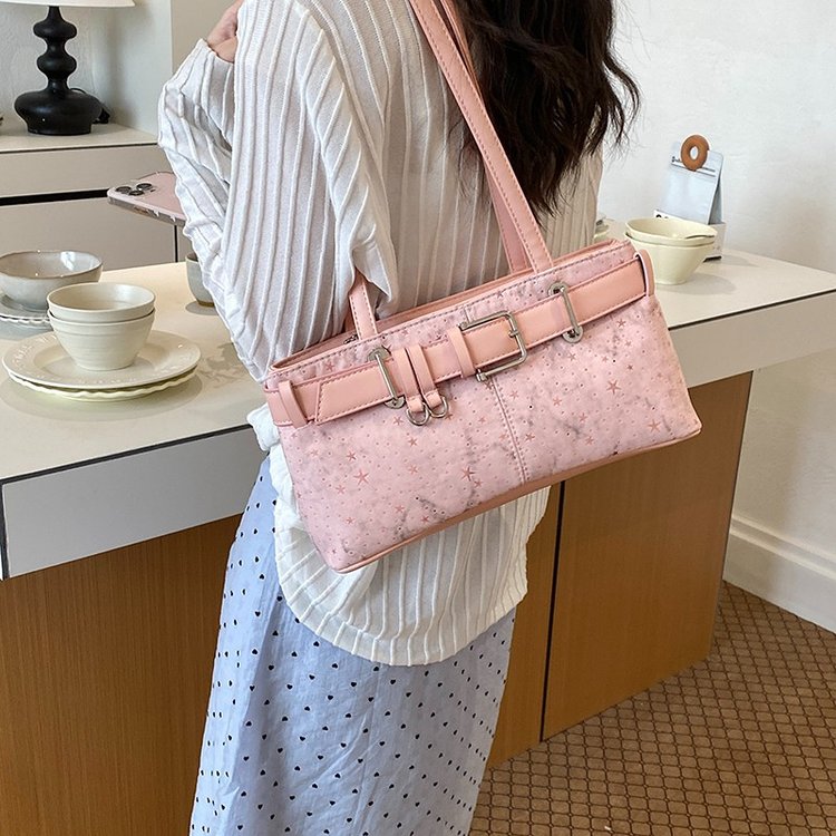 Women's PU Leather Belted Barrel Bag view 2