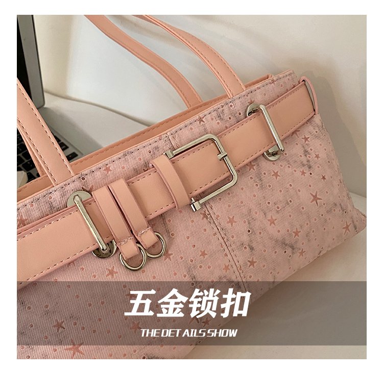 Women's PU Leather Belted Barrel Bag detail 14