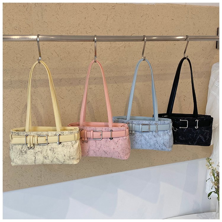 Women's PU Leather Belted Barrel Bag detail 1