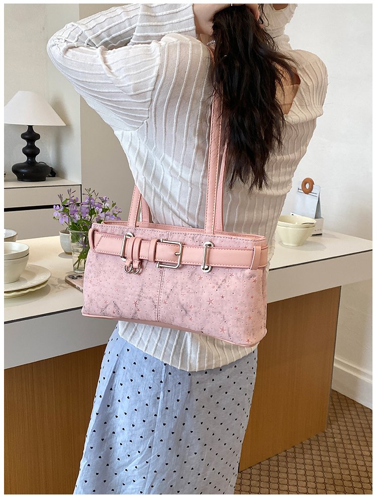 Women's PU Leather Belted Barrel Bag detail 22