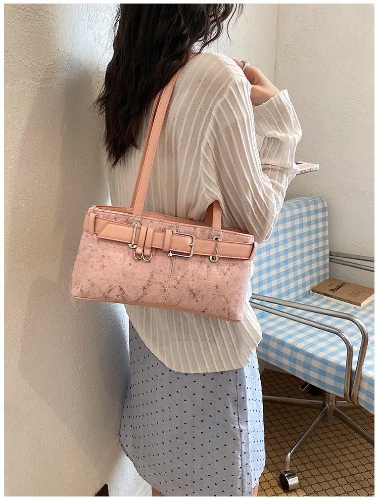 Women's PU Leather Belted Barrel Bag detail 25