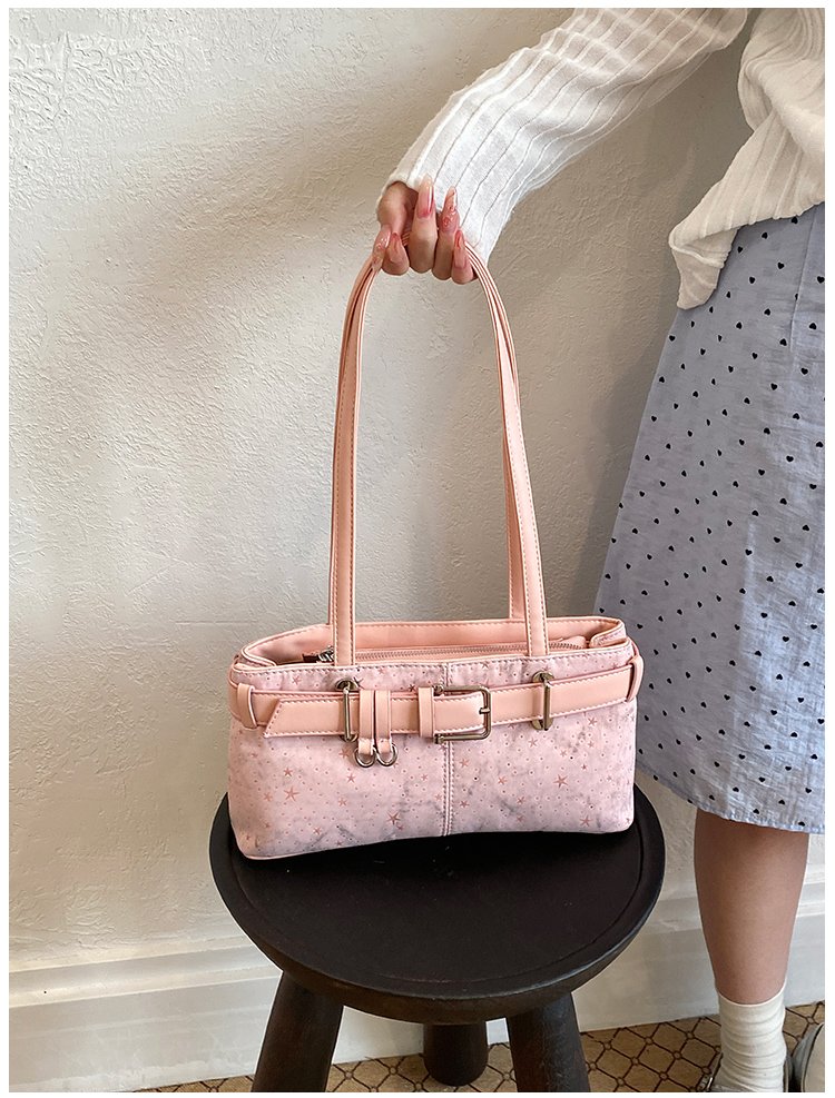 Women's PU Leather Belted Barrel Bag detail 27