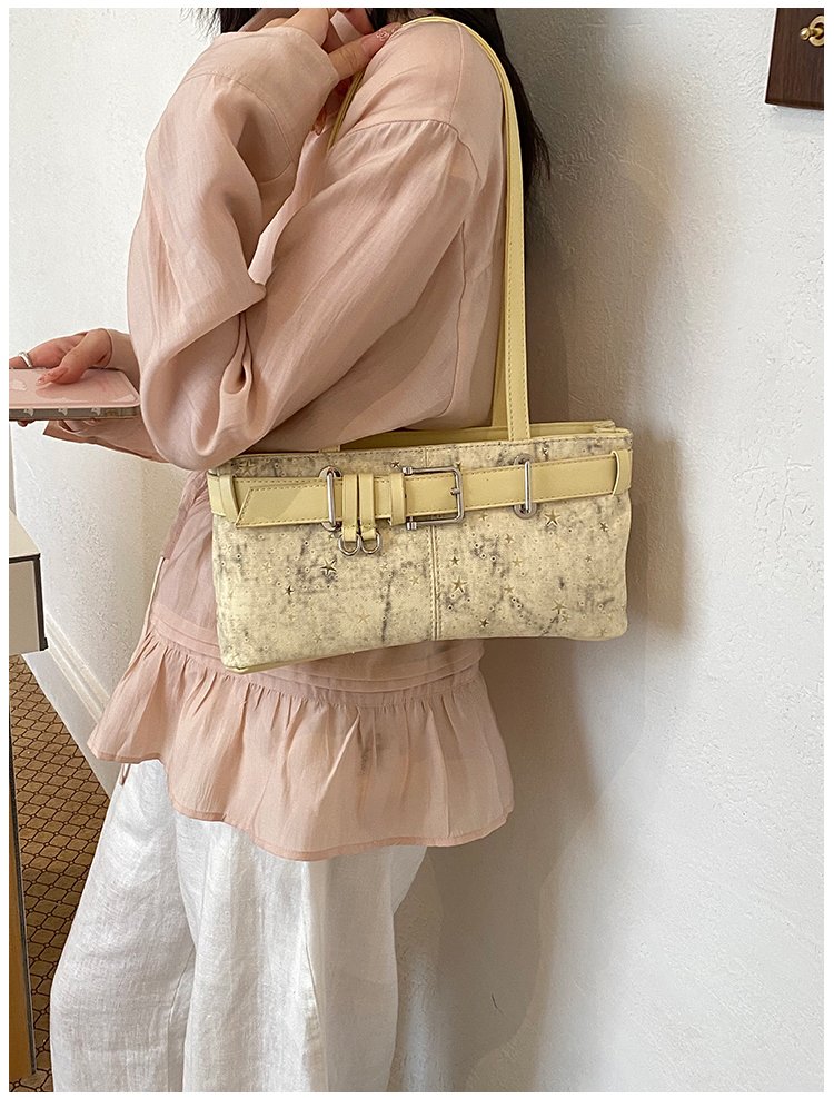 Women's PU Leather Belted Barrel Bag detail 30