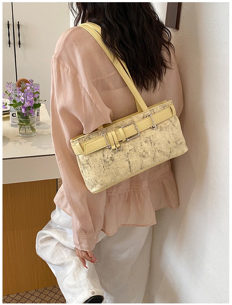 Women's PU Leather Belted Barrel Bag detail 34