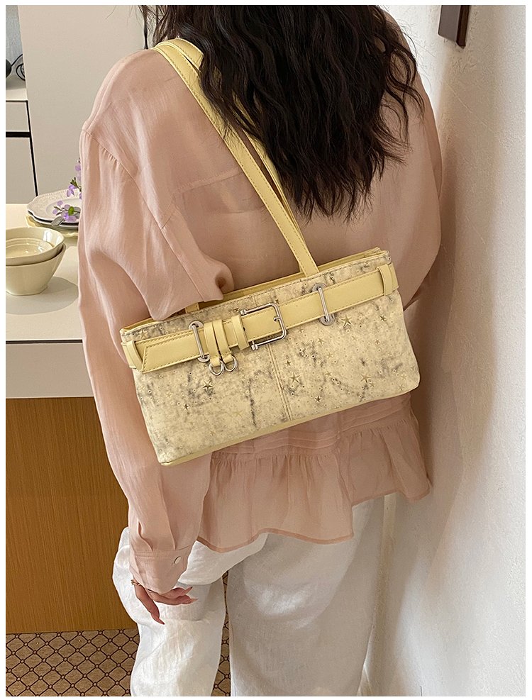 Women's PU Leather Belted Barrel Bag detail 35