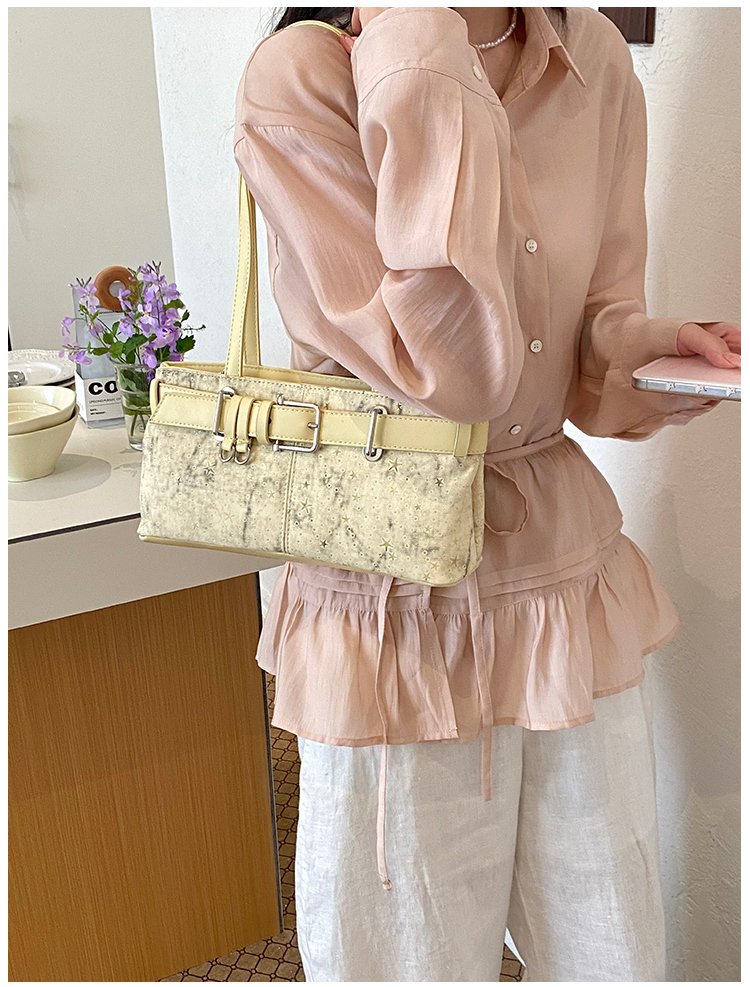 Women's PU Leather Belted Barrel Bag detail 36