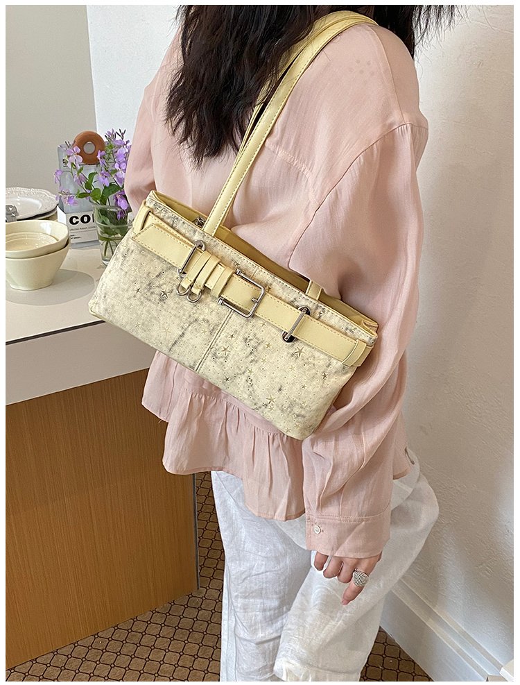 Women's PU Leather Belted Barrel Bag detail 40