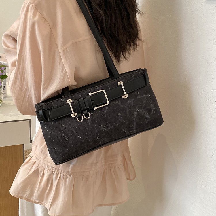 Women's PU Leather Belted Barrel Bag view 3