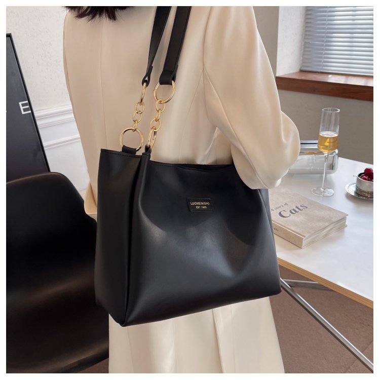 Women's PU Leather Belted Bucket Bag detail 13