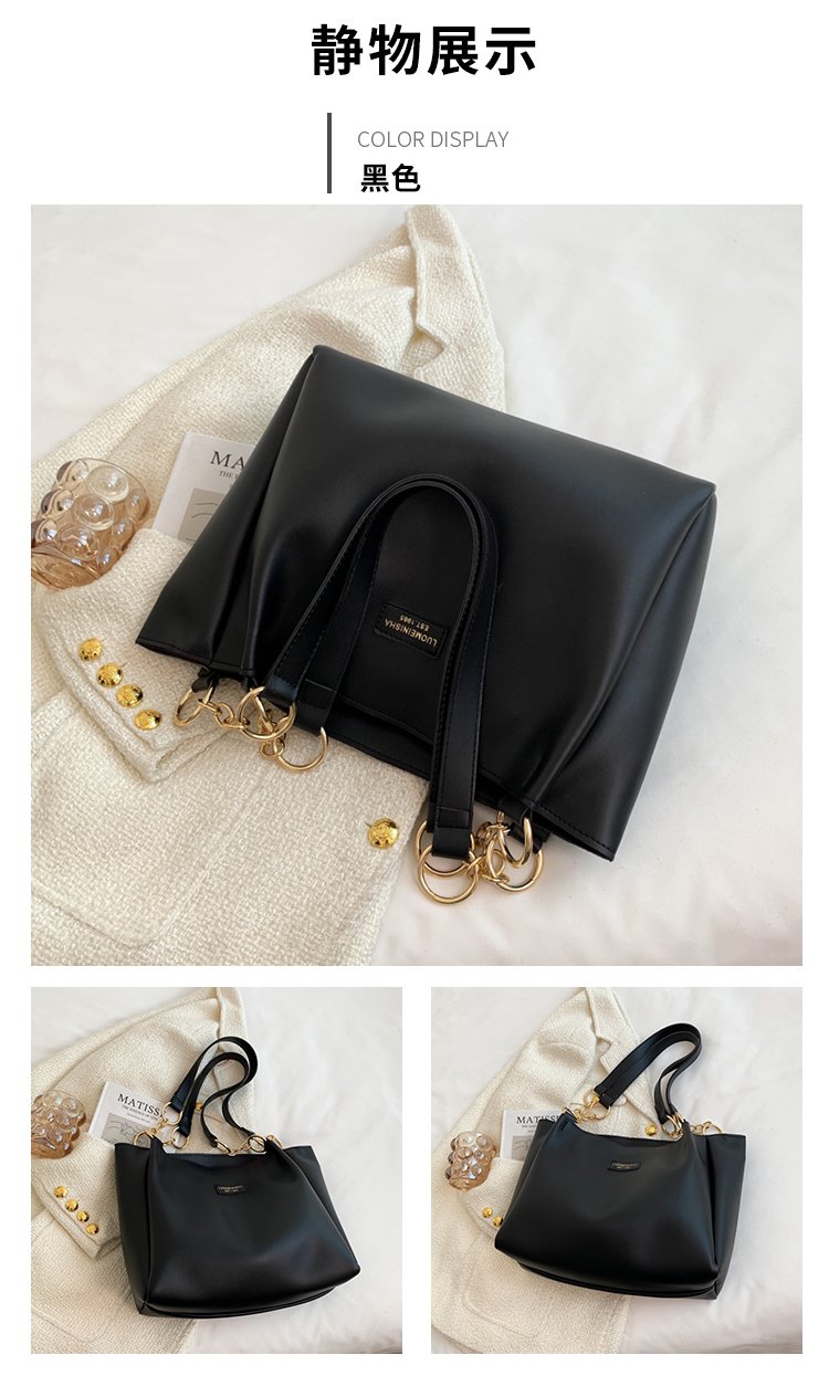 Women's PU Leather Belted Bucket Bag detail 17
