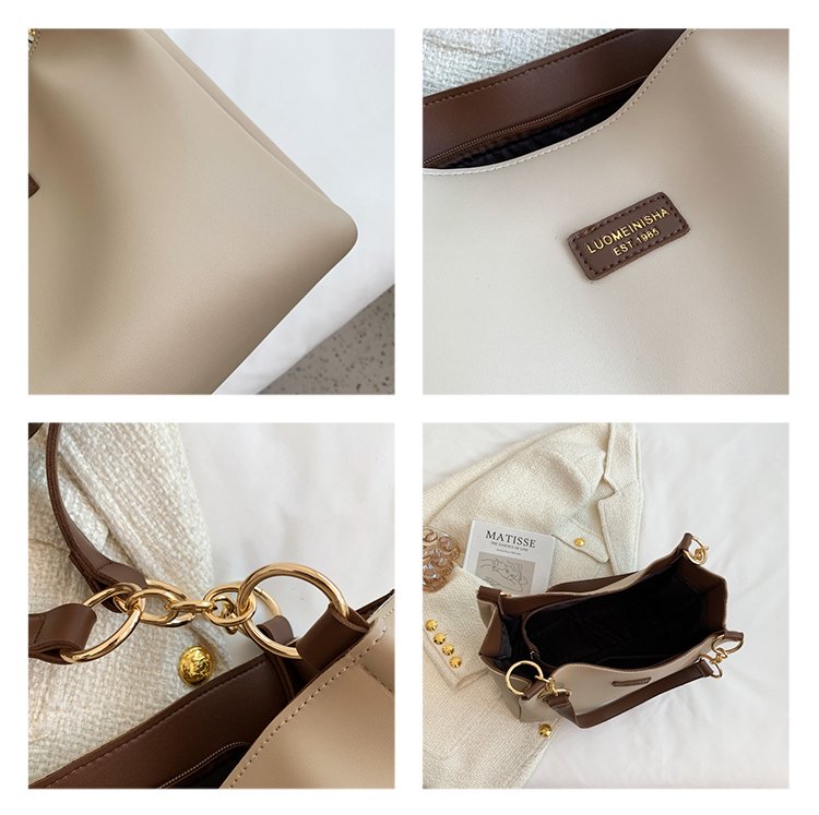 Women's PU Leather Belted Bucket Bag detail 19