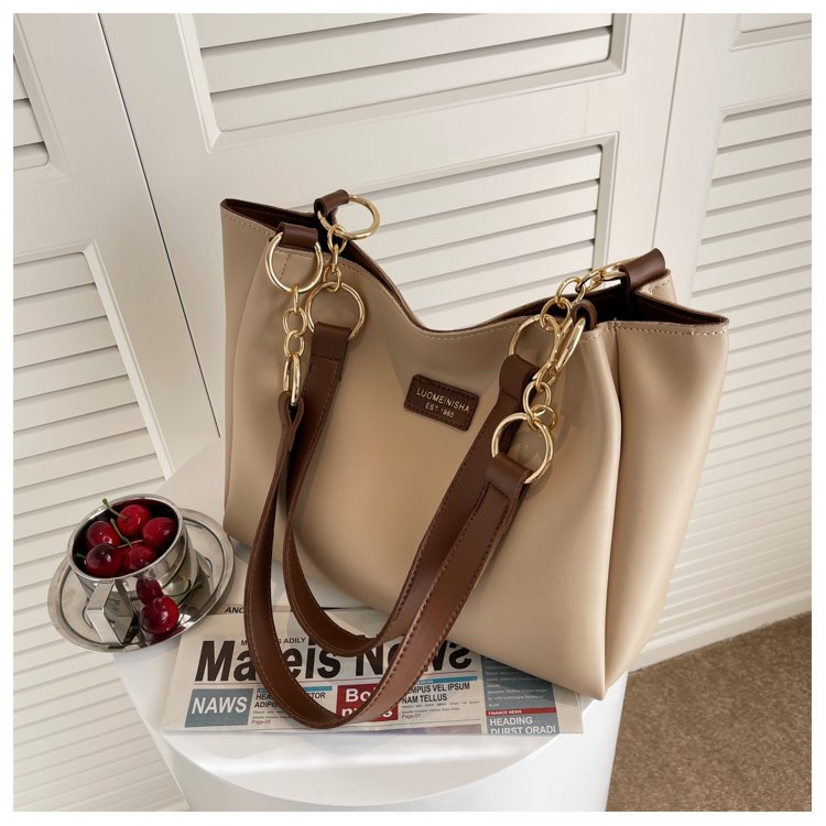 Women's PU Leather Belted Bucket Bag detail 34