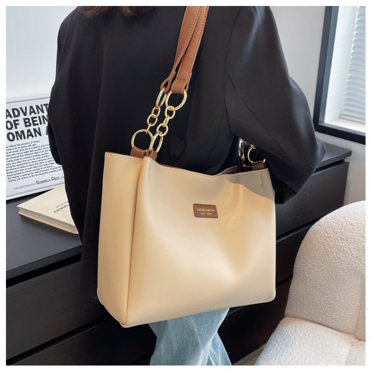 Women's PU Leather Belted Bucket Bag view 1