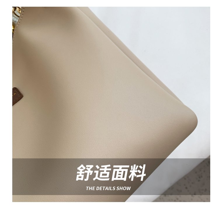 Women's PU Leather Belted Bucket Bag detail 4