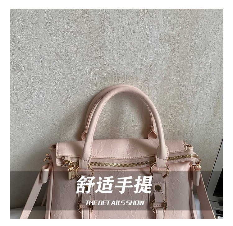 Women's PU Leather Belted Top Handle Crossbody Bag detail 13