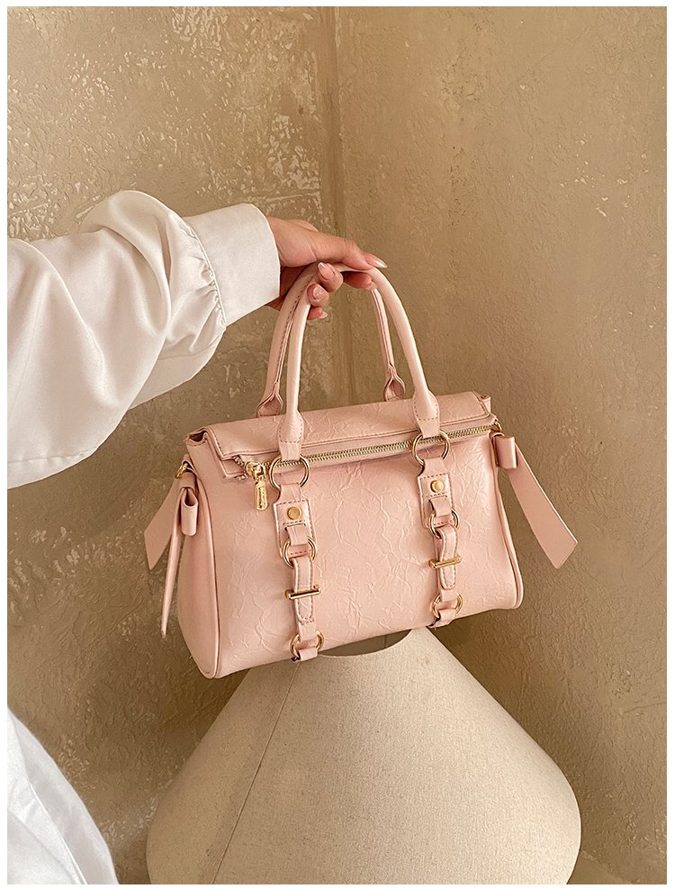 Women's PU Leather Belted Top Handle Crossbody Bag detail 24