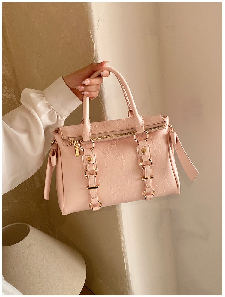 Women's PU Leather Belted Top Handle Crossbody Bag detail 26