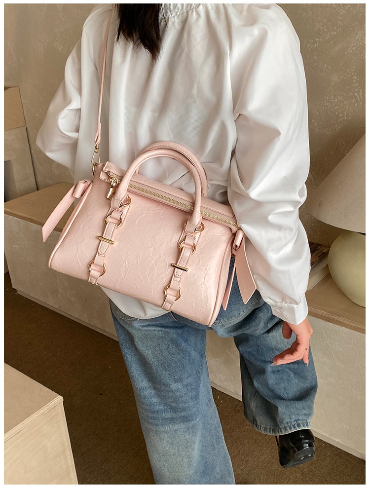 Women's PU Leather Belted Top Handle Crossbody Bag detail 36