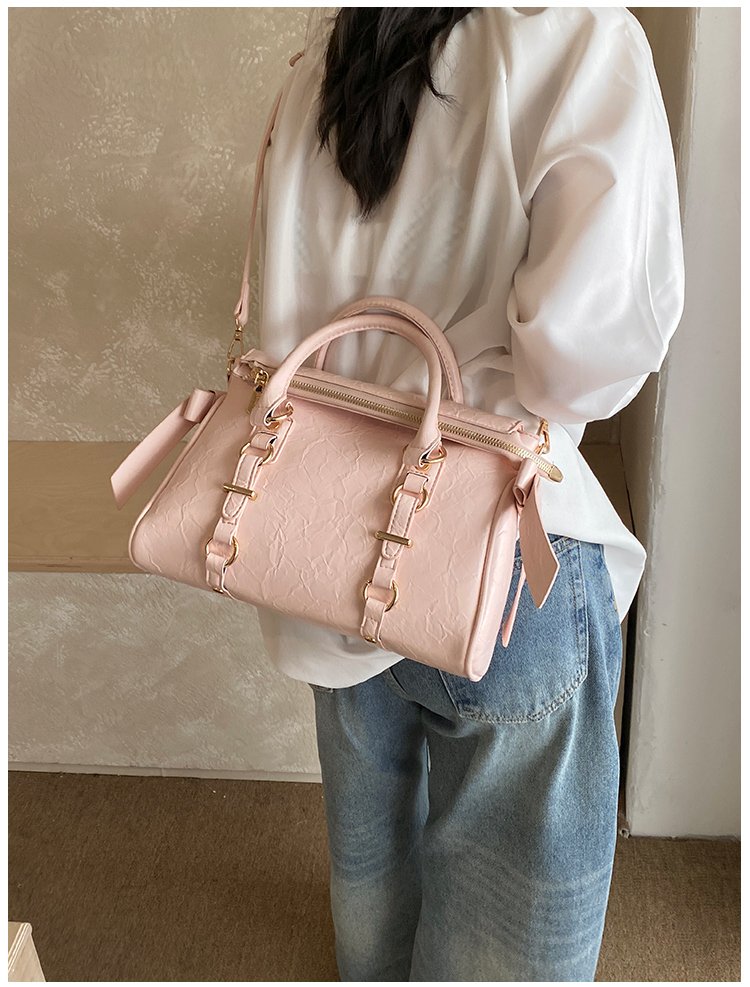 Women's PU Leather Belted Top Handle Crossbody Bag detail 37