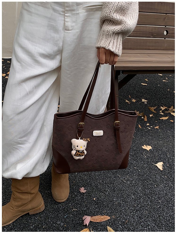 Women's PU Leather Belted Tote Bag detail 18