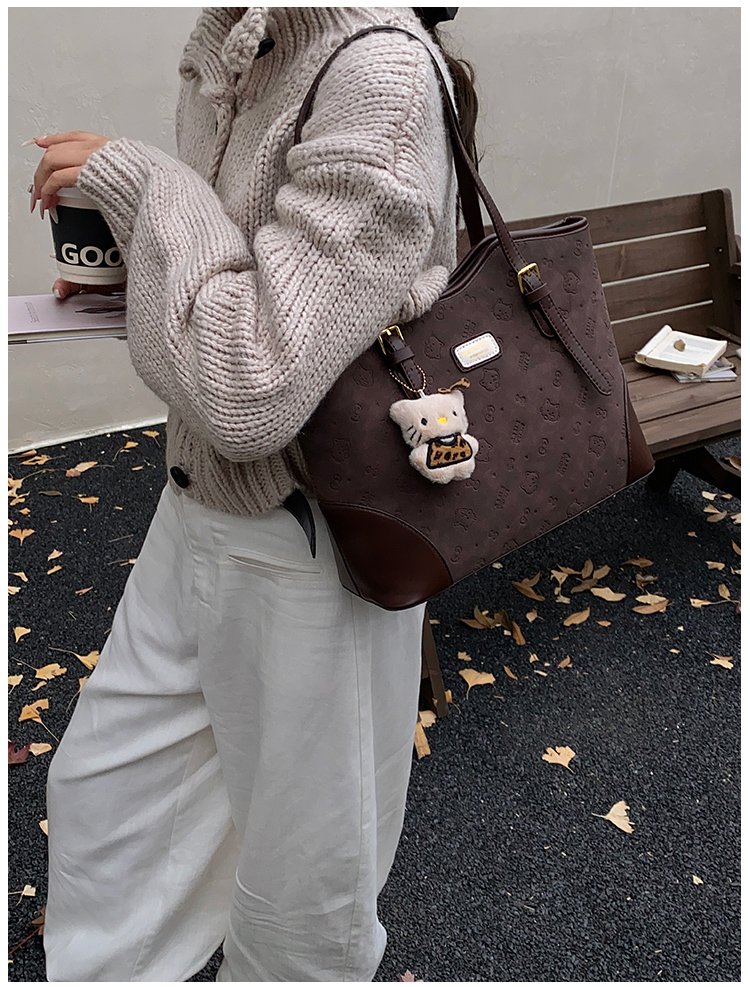 Women's PU Leather Belted Tote Bag detail 19