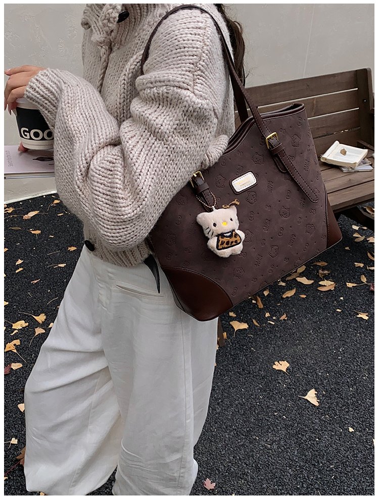 Women's PU Leather Belted Tote Bag detail 20