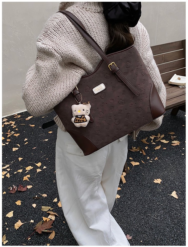 Women's PU Leather Belted Tote Bag detail 23