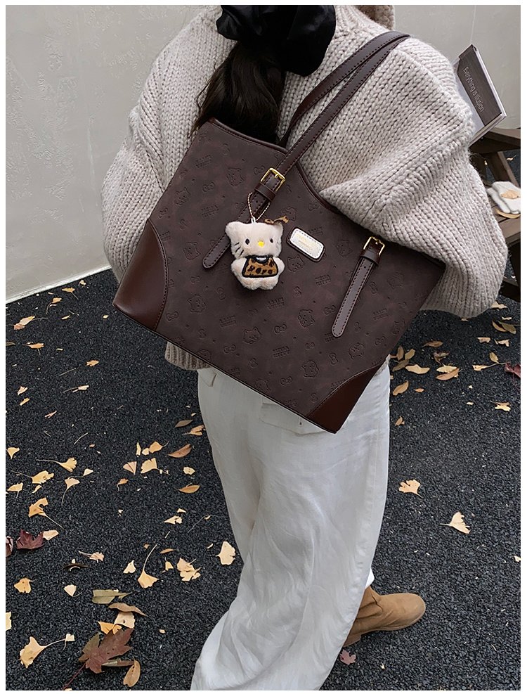 Women's PU Leather Belted Tote Bag detail 25