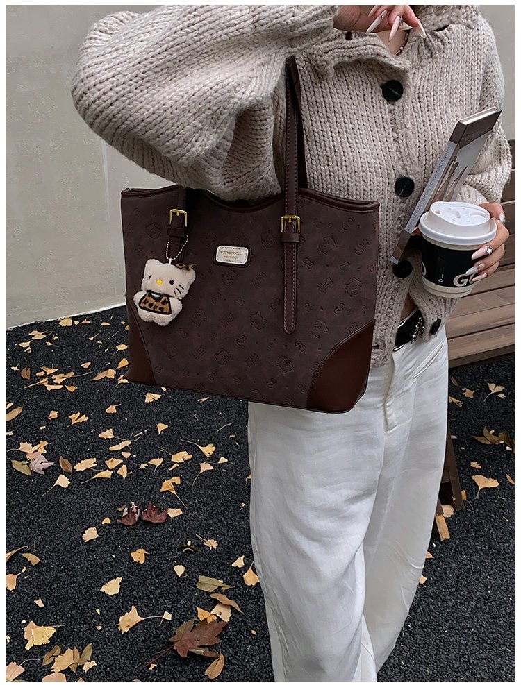 Women's PU Leather Belted Tote Bag detail 28