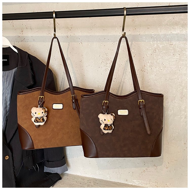 Women's PU Leather Belted Tote Bag detail 2