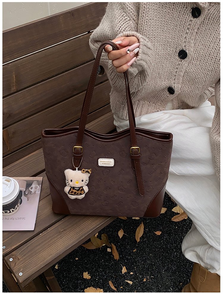 Women's PU Leather Belted Tote Bag detail 31