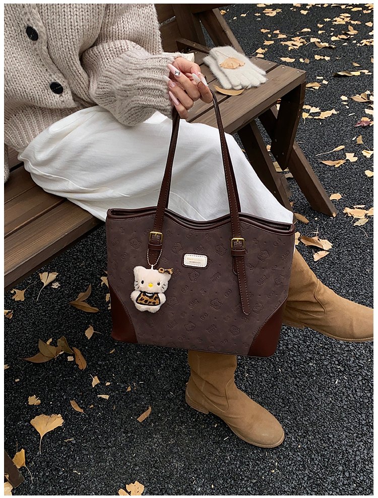 Women's PU Leather Belted Tote Bag detail 32