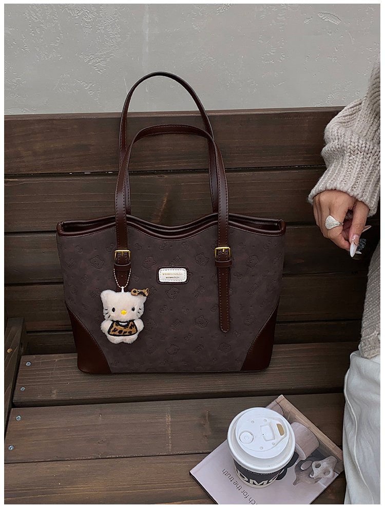Women's PU Leather Belted Tote Bag detail 33