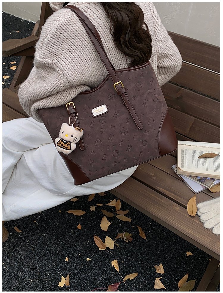 Women's PU Leather Belted Tote Bag detail 34
