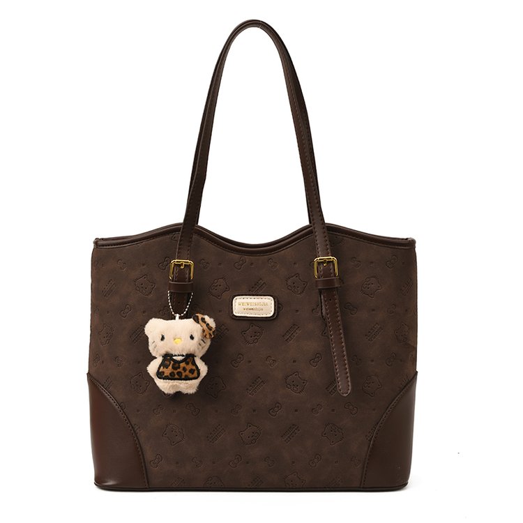 Women's PU Leather Belted Tote Bag view 5