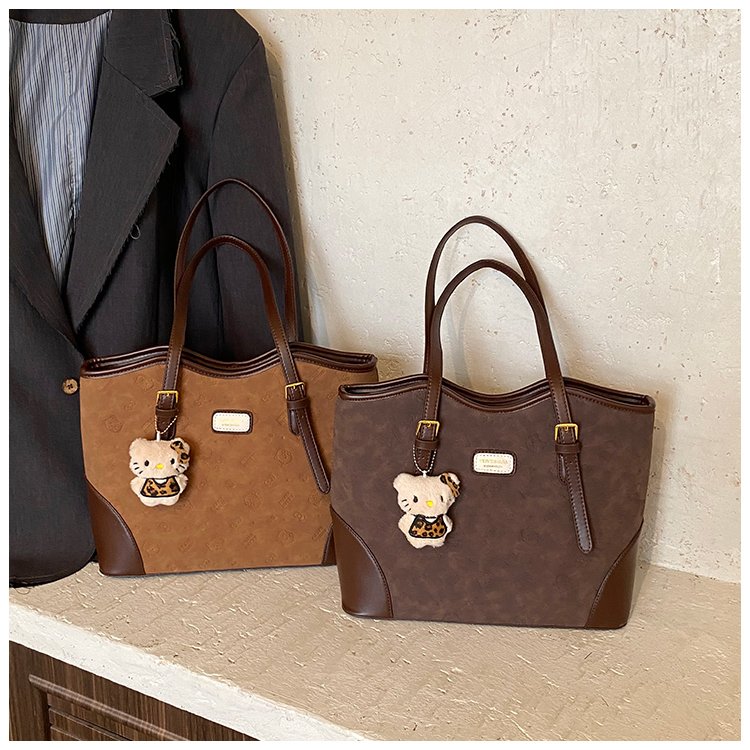 Women's PU Leather Belted Tote Bag detail 4