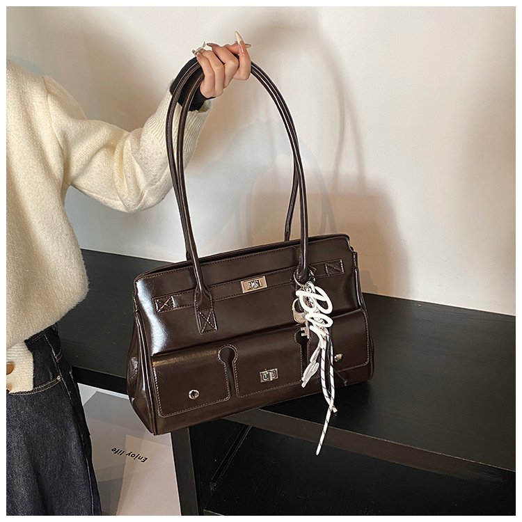 Women's PU Leather Belted Tote Bag detail 13