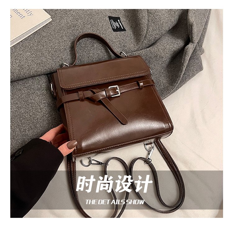 Women's PU Leather Bow Flap Backpack detail 10