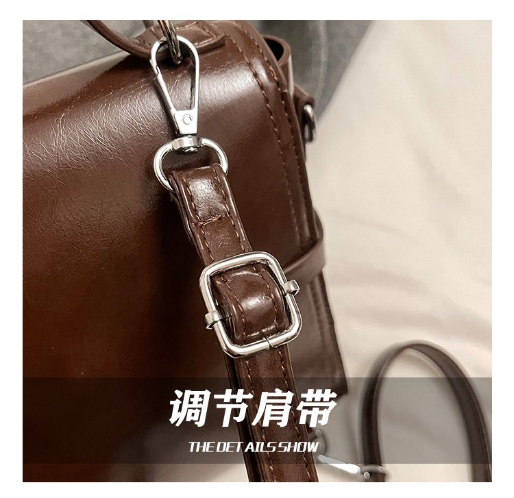 Women's PU Leather Bow Flap Backpack detail 11